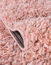 Alpine Plush Collection Area Rug - Verbier Square Pink  lifestyle 44