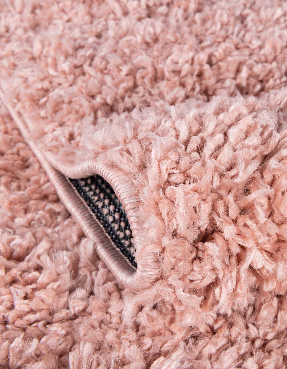 Alpine Plush Collection Area Rug - Verbier Square Pink  lifestyle 44