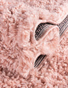 Alpine Plush Collection Area Rug - Verbier Square Pink  lifestyle 95
