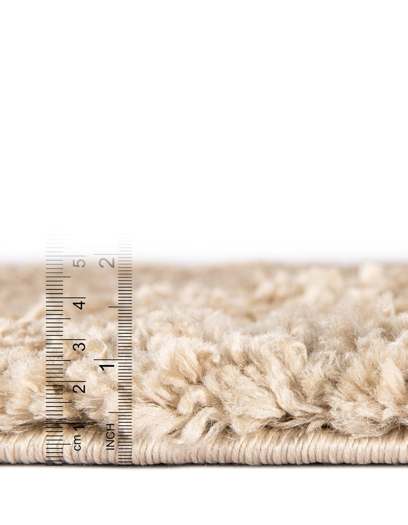 Alpine Plush Collection Area Rug - Verbier Round Beige  lifestyle 40