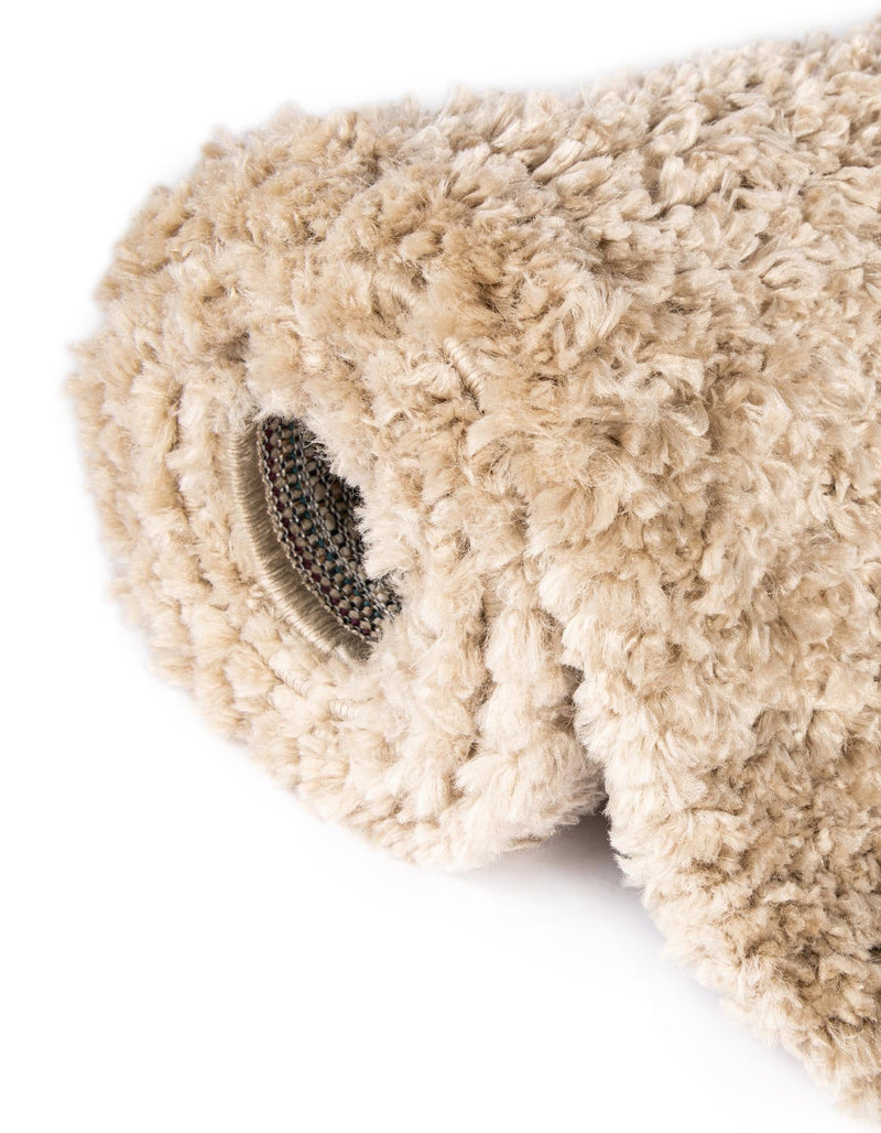 Alpine Plush Collection Area Rug - Verbier Round Beige  lifestyle 91