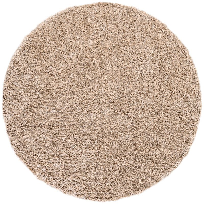 Alpine Plush Collection Area Rug - Verbier Round Beige  lifestyle 33