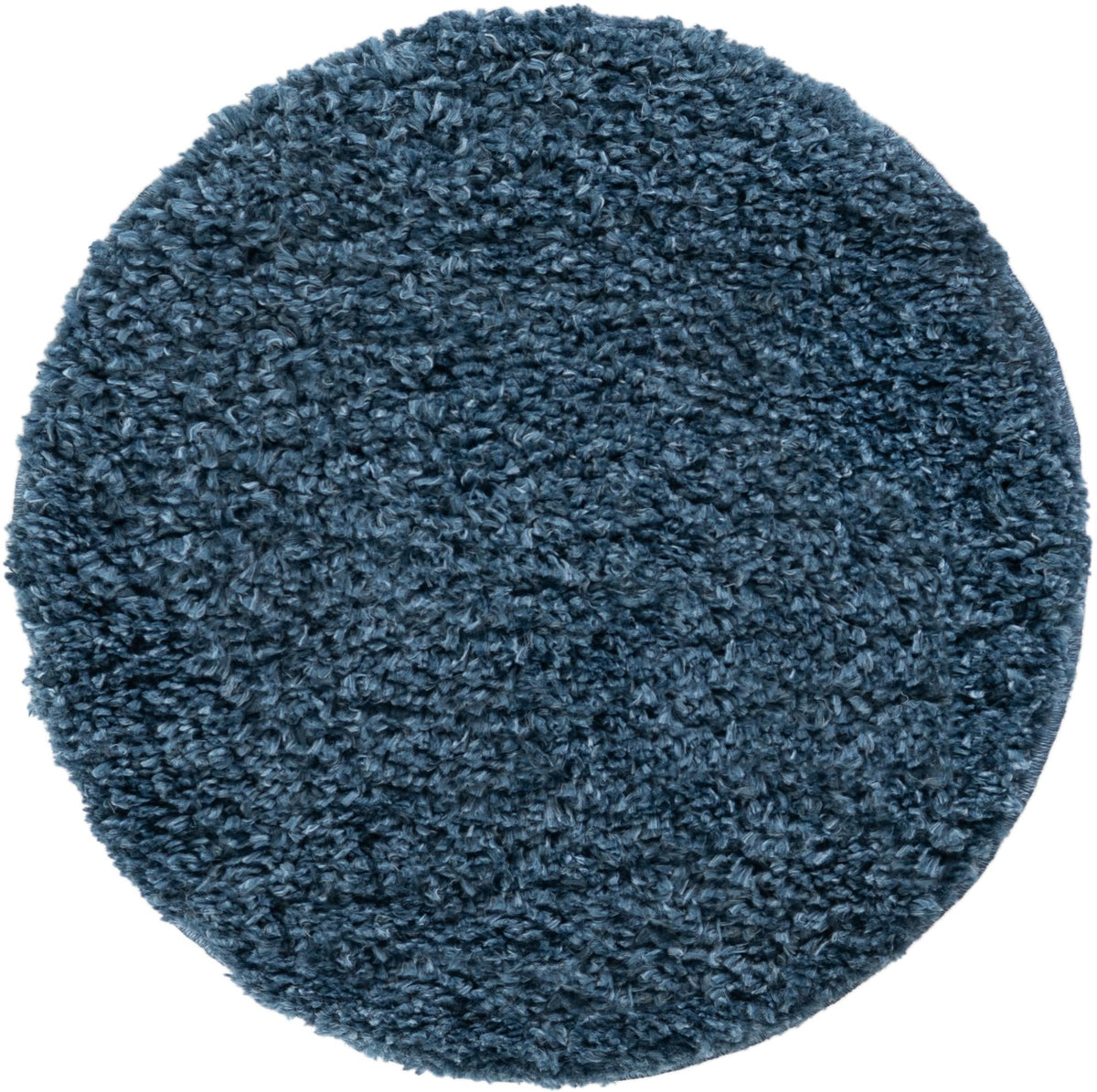 Alpine Plush Collection Area Rug - Verbier Round Dblue  lifestyle 31