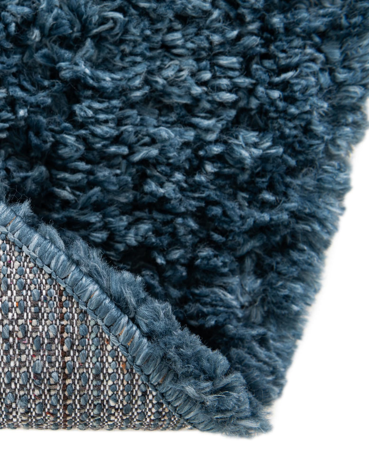 Alpine Plush Collection Area Rug - Verbier Round Dblue  lifestyle 69