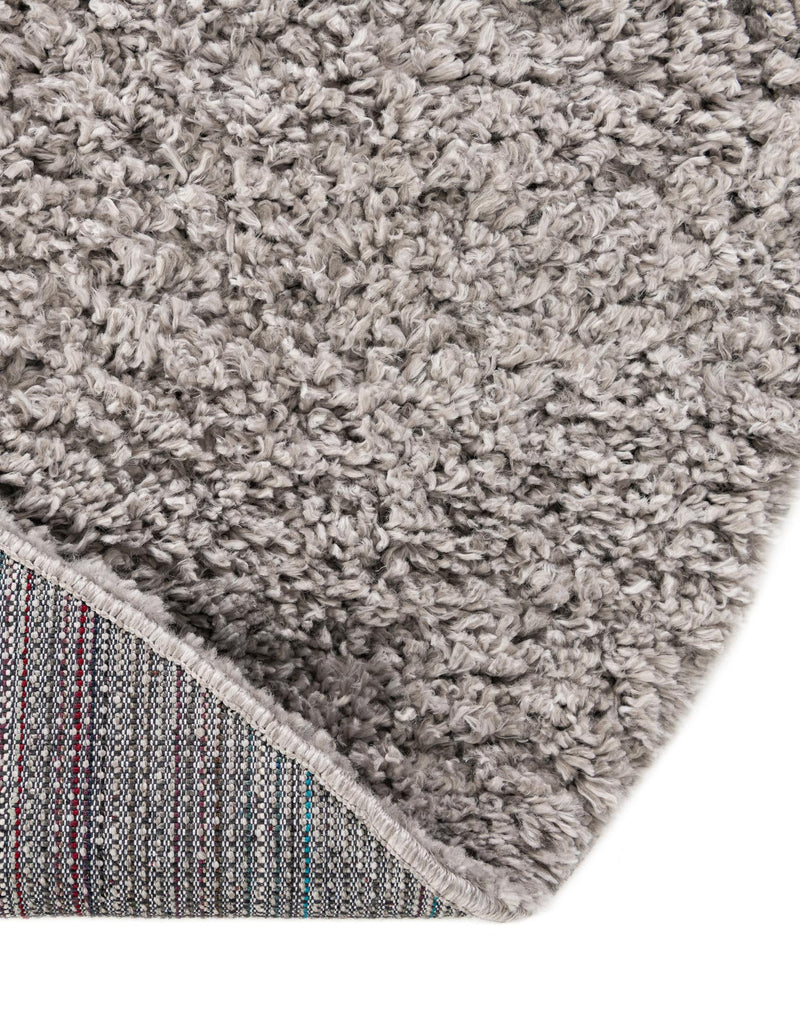 Alpine Plush Collection Area Rug - Verbier Round LGrey  lifestyle 63