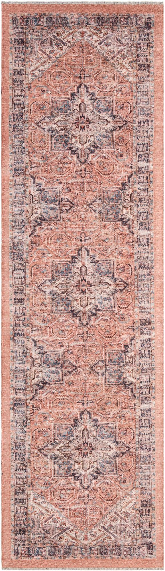 Bazaar Chic Collection Area Rug -  Chefchaouen Runner Salmon Pink  lifestyle 24