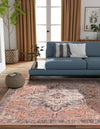 Bazaar Chic Collection Area Rug -  Chefchaouen Square Salmon Pink  lifestyle 17