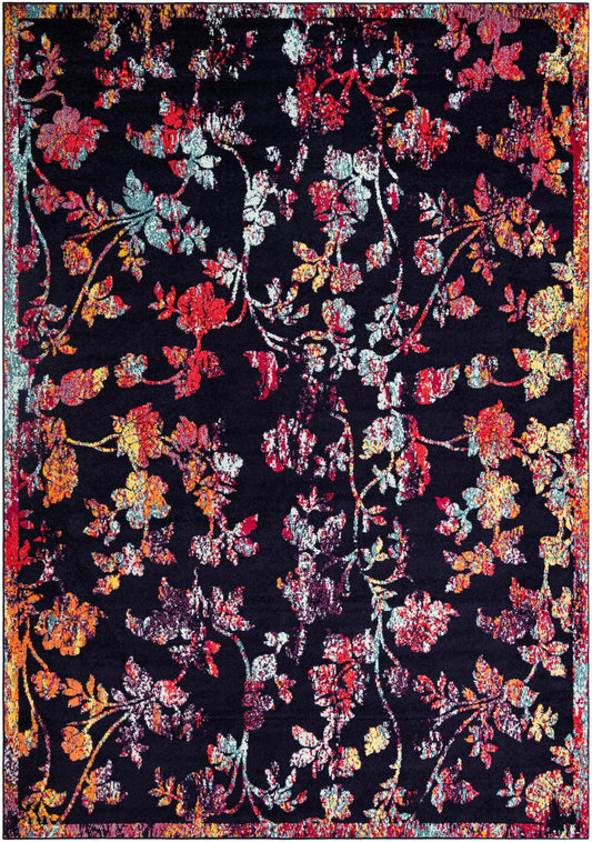 Brighton Terrace Collection Area Rug -  Roedean Rectangle Navy Blue Main