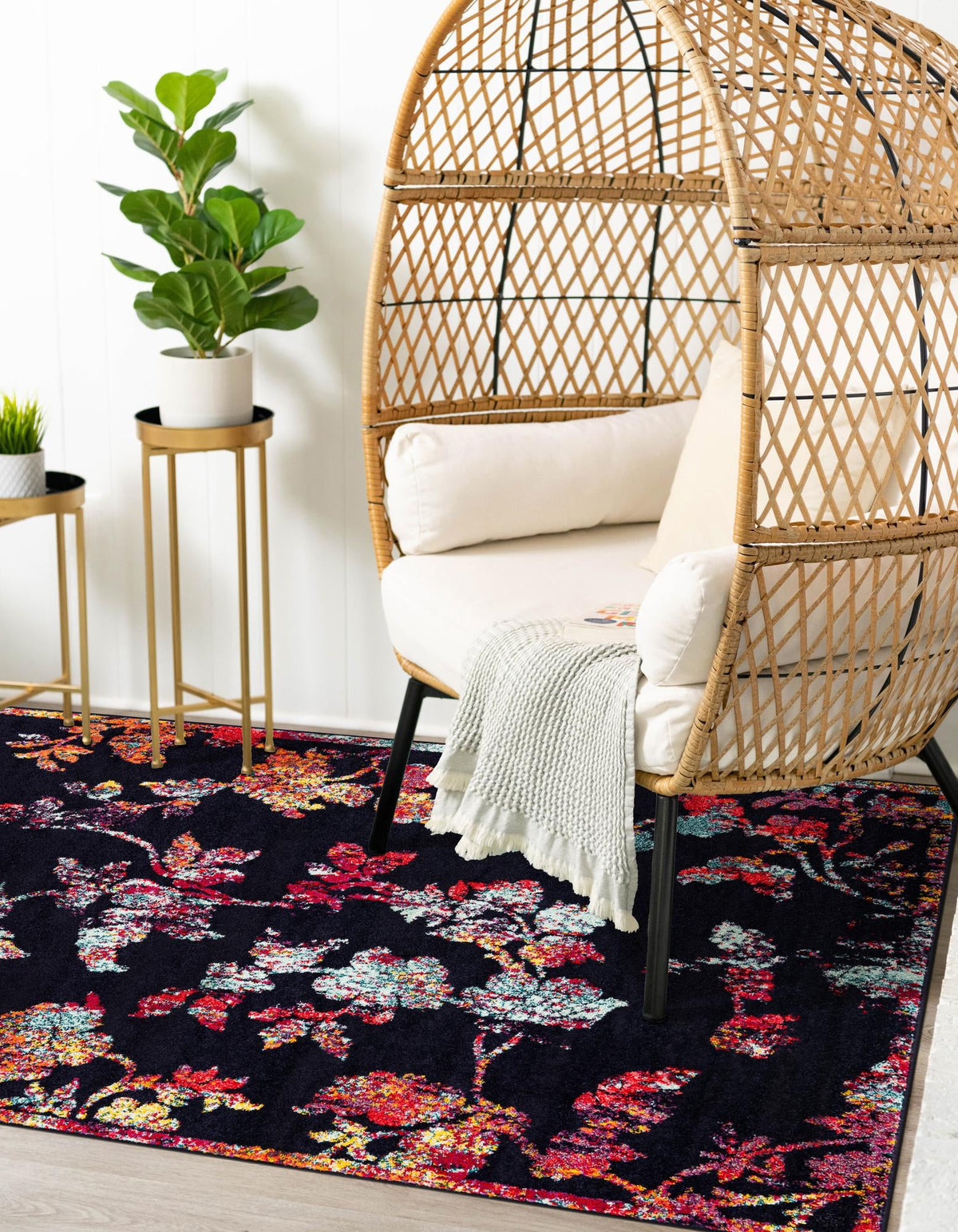 Brighton Terrace Collection Area Rug -  Roedean Rectangle Navy Blue  lifestyle 8