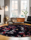 Brighton Terrace Collection Area Rug -  Roedean Round Navy Blue  lifestyle 18