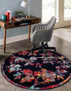 Brighton Terrace Collection Area Rug -  Roedean Round Navy Blue  lifestyle 27