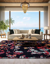 Brighton Terrace Collection Area Rug -  Roedean Square Navy Blue  lifestyle 20
