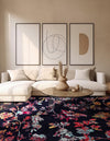 Brighton Terrace Collection Area Rug -  Roedean Square Navy Blue  lifestyle 32