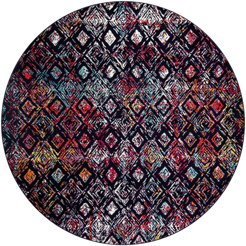 Brighton Terrace Collection Area Rug -  Ovingdean Round Multi  lifestyle 12