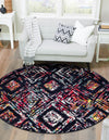 Brighton Terrace Collection Area Rug -  Ovingdean Round Multi  lifestyle 18
