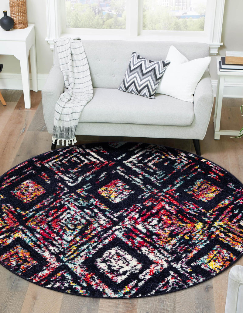 Brighton Terrace Collection Area Rug -  Ovingdean Round Multi  lifestyle 18