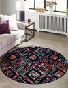 Brighton Terrace Collection Area Rug -  Ovingdean Round Multi  lifestyle 24