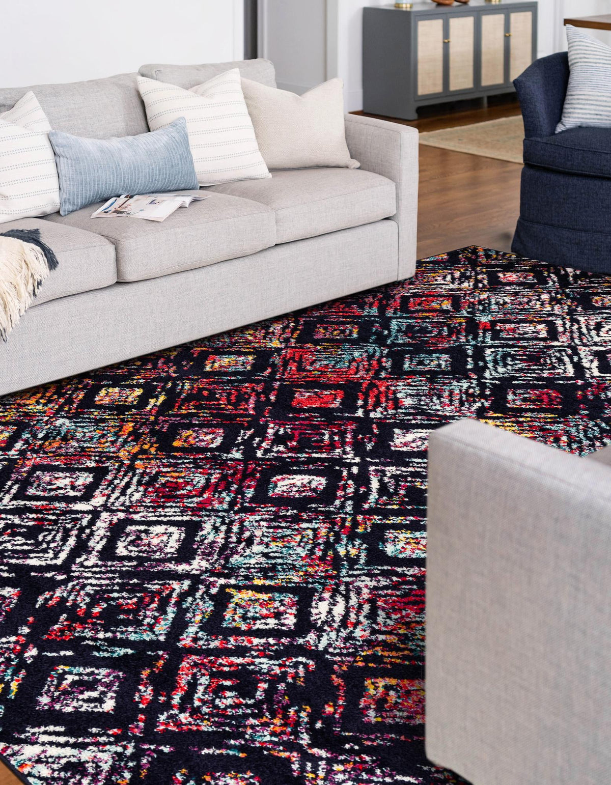 Brighton Terrace Collection Area Rug -  Ovingdean Rectangle Multi  lifestyle 4