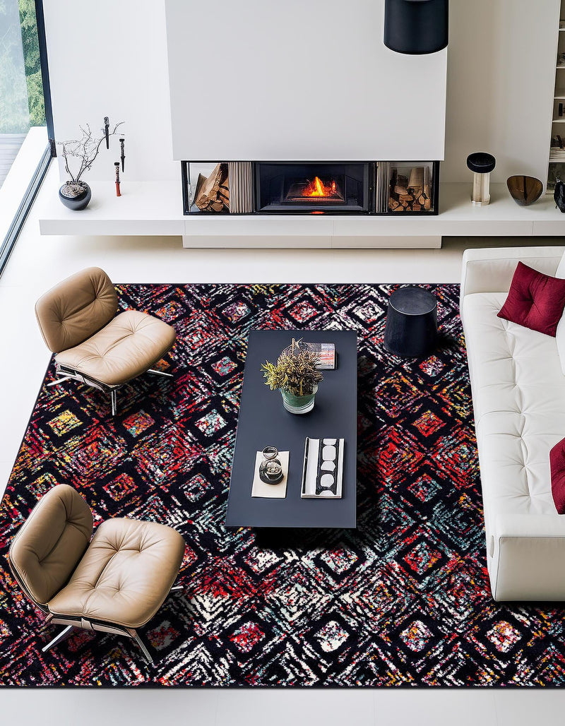 Brighton Terrace Collection Area Rug -  Ovingdean Square Multi  lifestyle 20