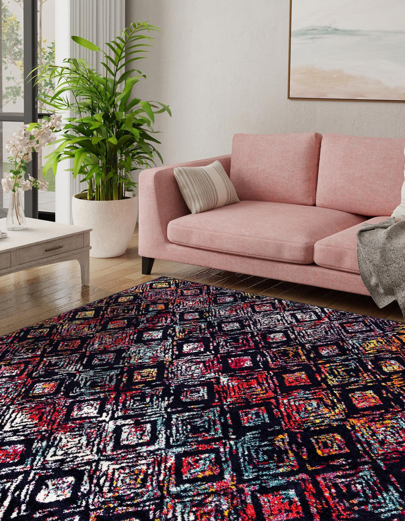 Brighton Terrace Collection Area Rug -  Ovingdean Square Multi  lifestyle 29