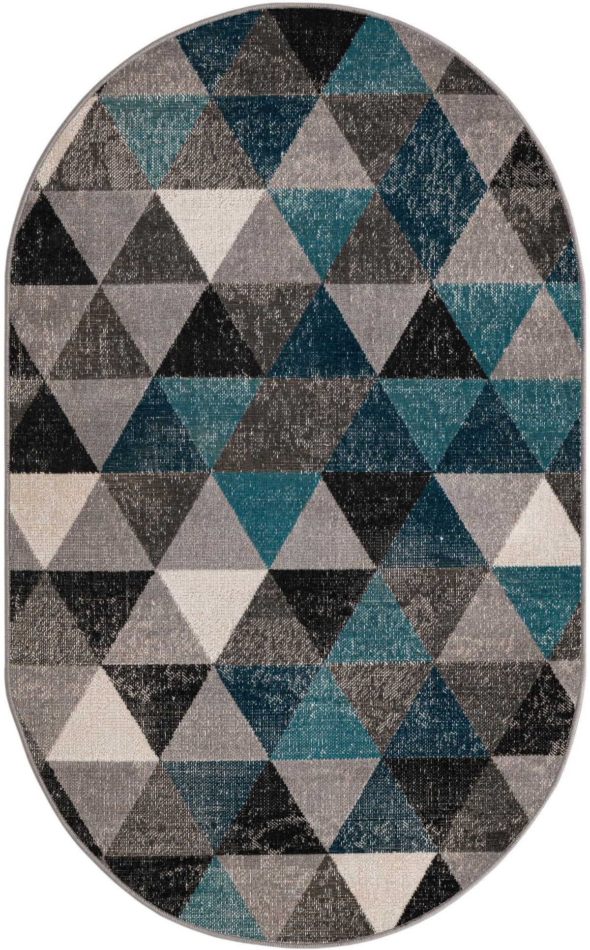 Seville Elegance Collection Area Rug -  Malaga Oval Gray  lifestyle 26