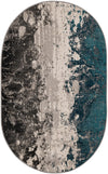 Seville Elegance Collection Area Rug -  Granada Oval Gray  lifestyle 17