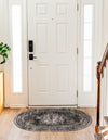 Geneva Terrace Collection Area Rug -  Vevey Oval Gray  lifestyle 48