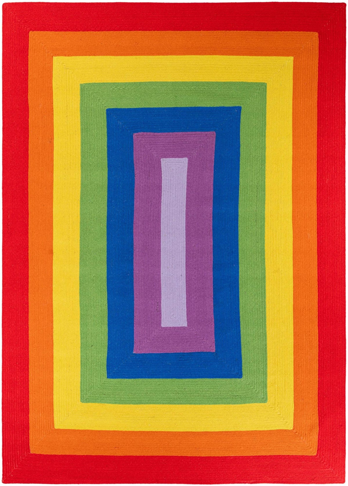 Sunset Isle Wool Braids Collection Area Rug - Paradise Rectangle Multi Main