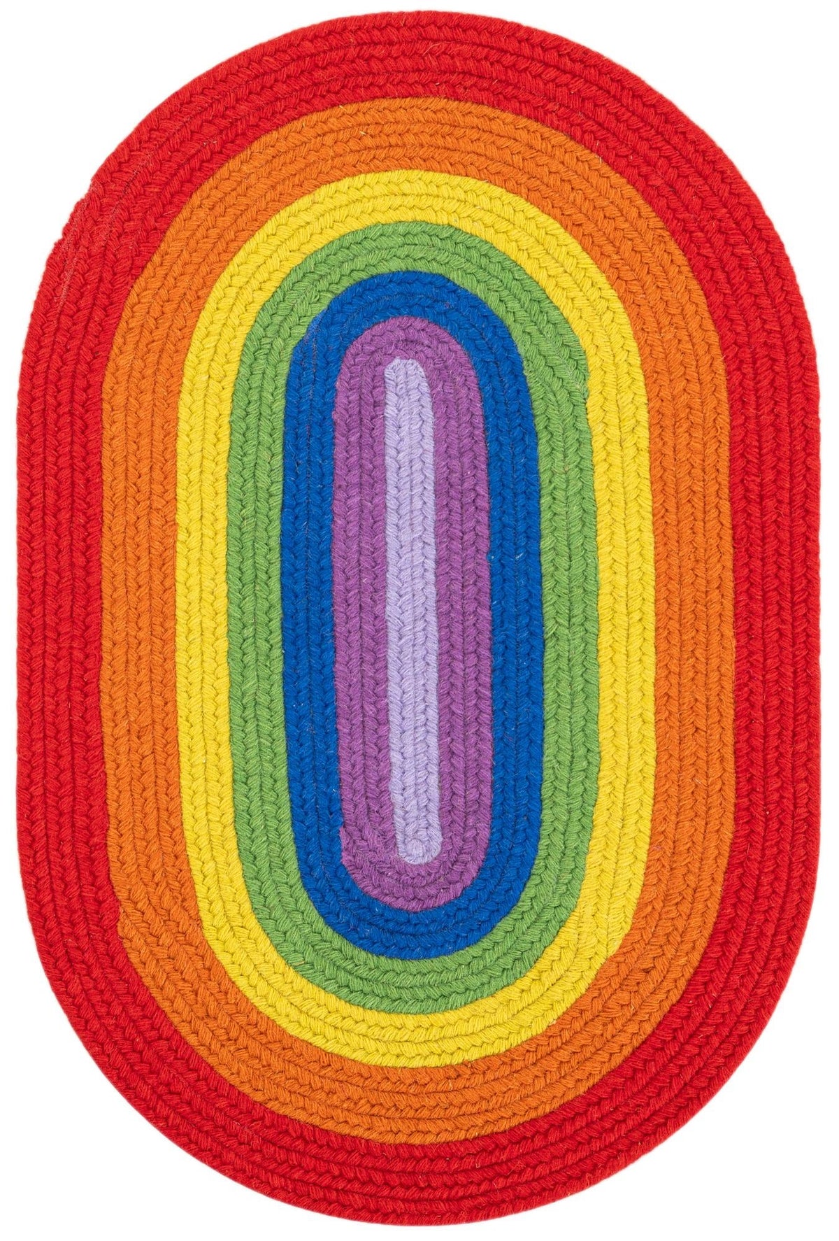 Sunset Isle Wool Braids Collection Area Rug - Paradise Oval Multi  lifestyle 22
