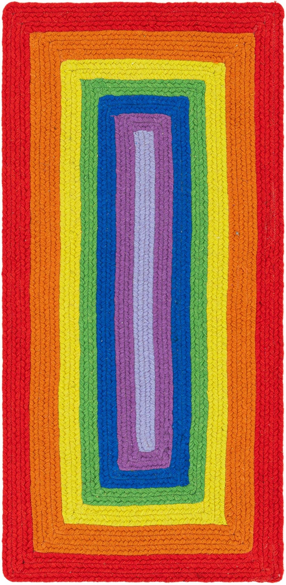 Sunset Isle Wool Braids Collection Area Rug - Paradise Runner Multi  lifestyle 33