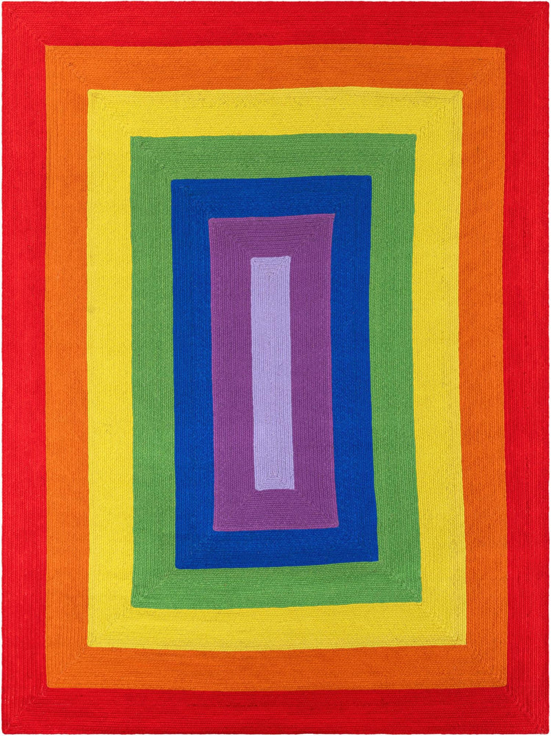 Sunset Isle Wool Braids Collection Area Rug - Paradise Rectangle Multi  lifestyle 2