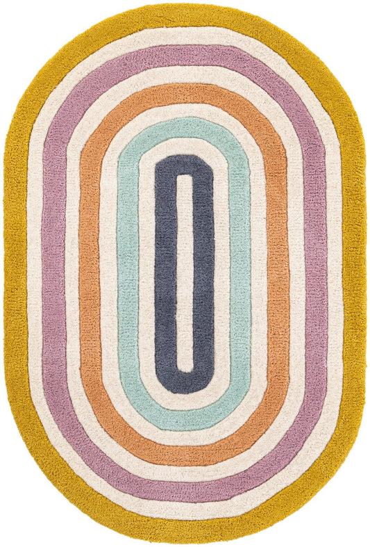 Shepherd's Glen Wool Collection Area Rug - Eldon Oval Multi Main