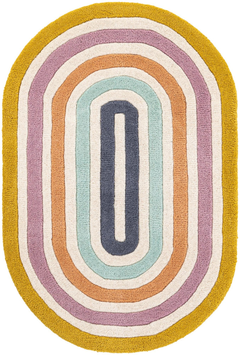 Shepherd's Glen Wool Collection Area Rug - Eldon Oval Multi Main