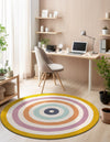 Shepherd's Glen Wool Collection Area Rug - Eldon Round Multi  lifestyle 3