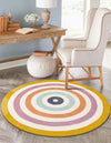 Shepherd's Glen Wool Collection Area Rug - Eldon Round Multi  lifestyle 7