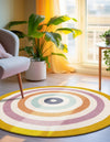 Shepherd's Glen Wool Collection Area Rug - Eldon Round Multi  lifestyle 11