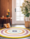 Shepherd's Glen Wool Collection Area Rug - Eldon Round Multi  lifestyle 15