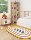 Shepherd's Glen Wool Collection Area Rug - Eldon Oval Multi  lifestyle 2