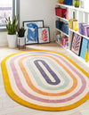 Shepherd's Glen Wool Collection Area Rug - Eldon Oval Multi  lifestyle 5