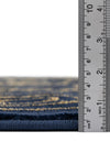 Metropolitan Matrix Collection Area Rug - Cosmopolis Rectangle Navy Blue and Gold  lifestyle 37