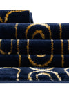 Metropolitan Matrix Collection Area Rug - Cosmopolis Rectangle Navy Blue and Gold  lifestyle 73