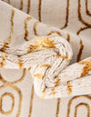Metropolitan Matrix Collection Area Rug - Cosmopolis Rectangle White and Gold  lifestyle 47