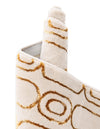 Metropolitan Matrix Collection Area Rug - Cosmopolis Rectangle White and Gold  lifestyle 59