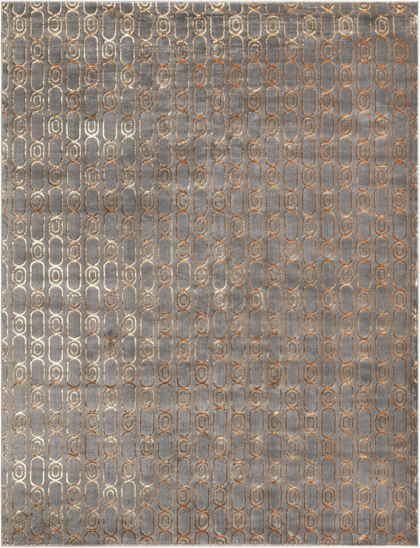 Metropolitan Matrix Collection Area Rug - Cosmopolis (Black and Silver) Rectangle Gray and Gold  lifestyle 4