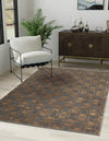 Metropolitan Matrix Collection Area Rug - Cosmopolis (Black and Silver) Rectangle Gray and Gold  lifestyle 9