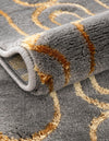 Metropolitan Matrix Collection Area Rug - Cosmopolis (Black and Silver) Rectangle Gray and Gold  lifestyle 64