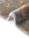 Metropolitan Matrix Collection Area Rug - Cosmopolis (Black and Silver) Rectangle Gray and Gold  lifestyle 84