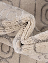 Metropolitan Matrix Collection Area Rug - Cosmopolis Rectangle White and Silver  lifestyle 46