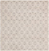 Metropolitan Matrix Collection Area Rug - Cosmopolis Square White and Silver  lifestyle 76