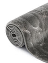 Metropolitan Matrix Collection Area Rug - Cosmopolis Rectangle Gray and Silver  lifestyle 64